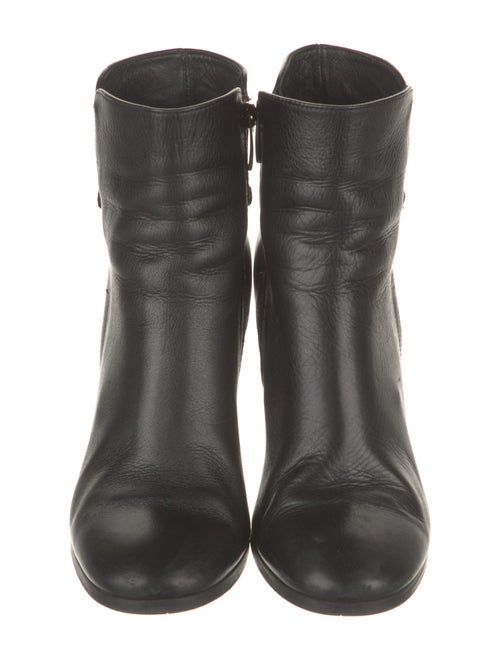 Barney's New York Leather Chain-Link Accents Boots