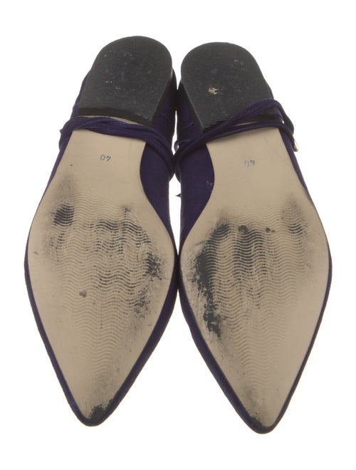 Barney's New York Suede Lasercut Accents Ballet Flats