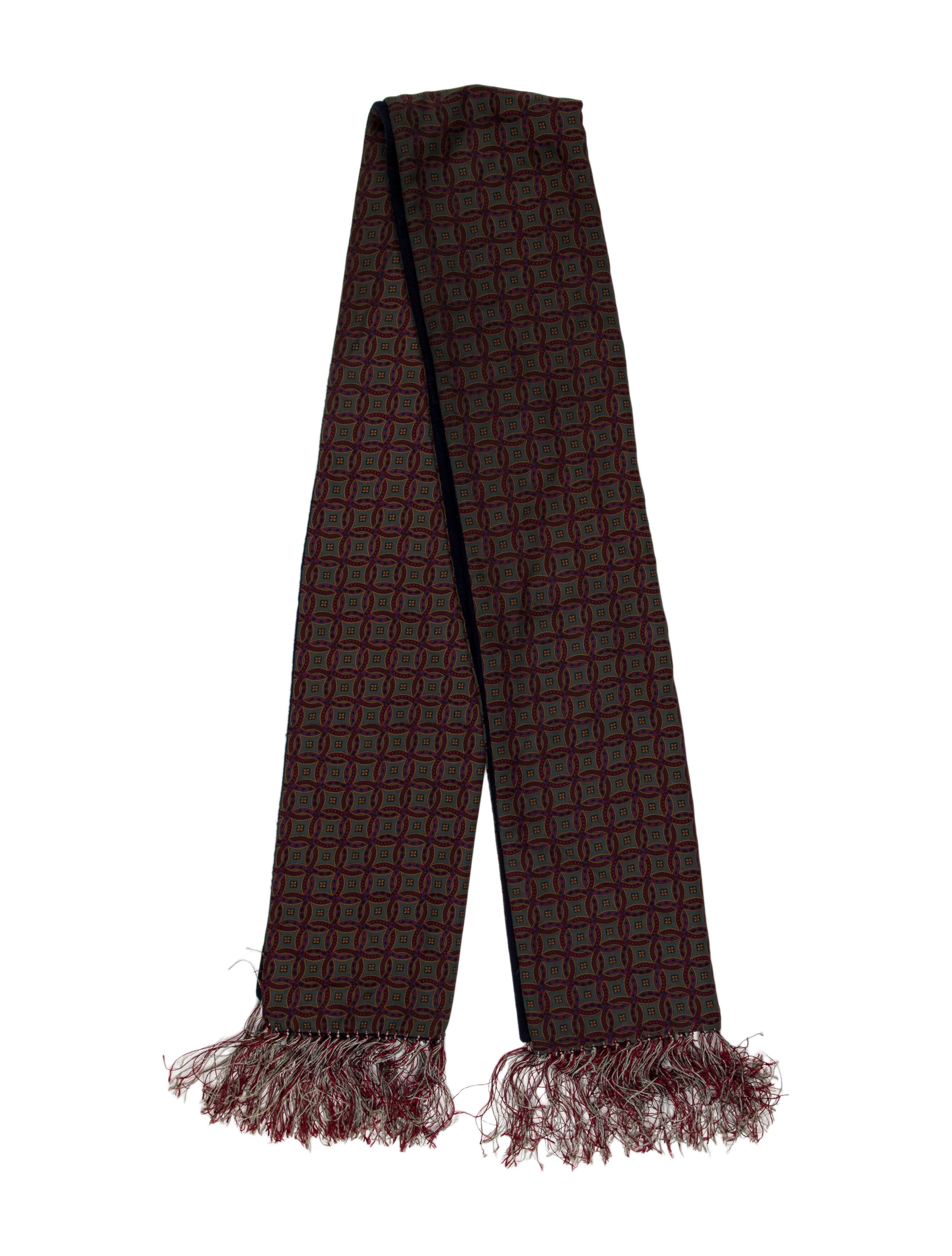 Barney's New York Wool Printed Scarf