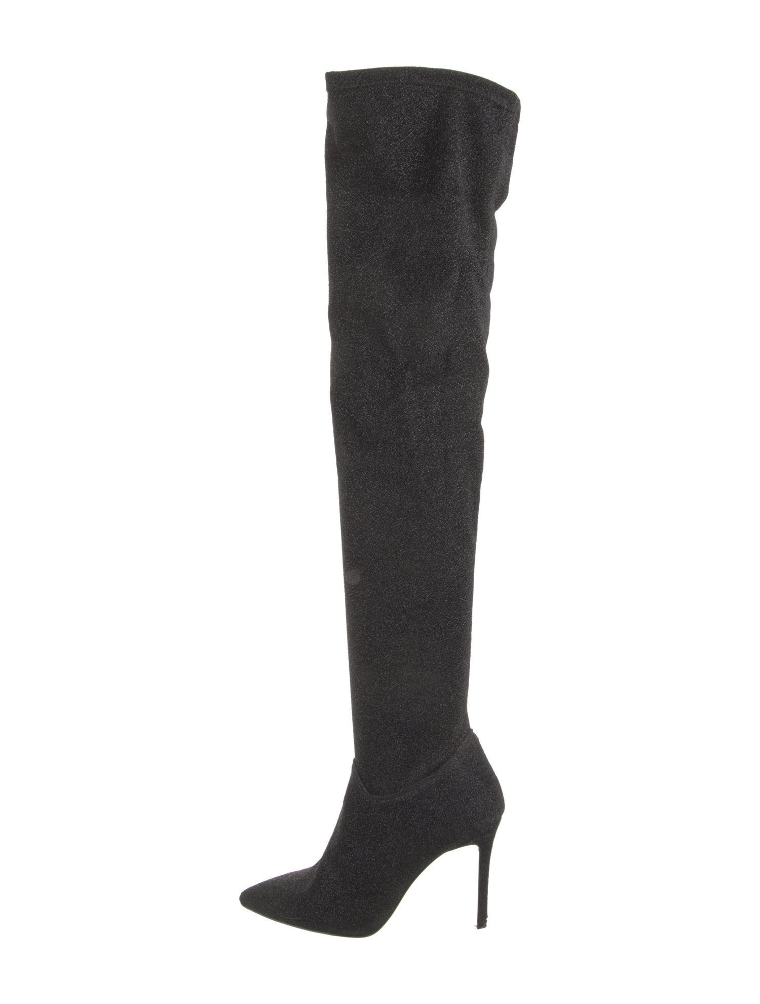 Barney's New York Suede Glitter Accents Sock Boots