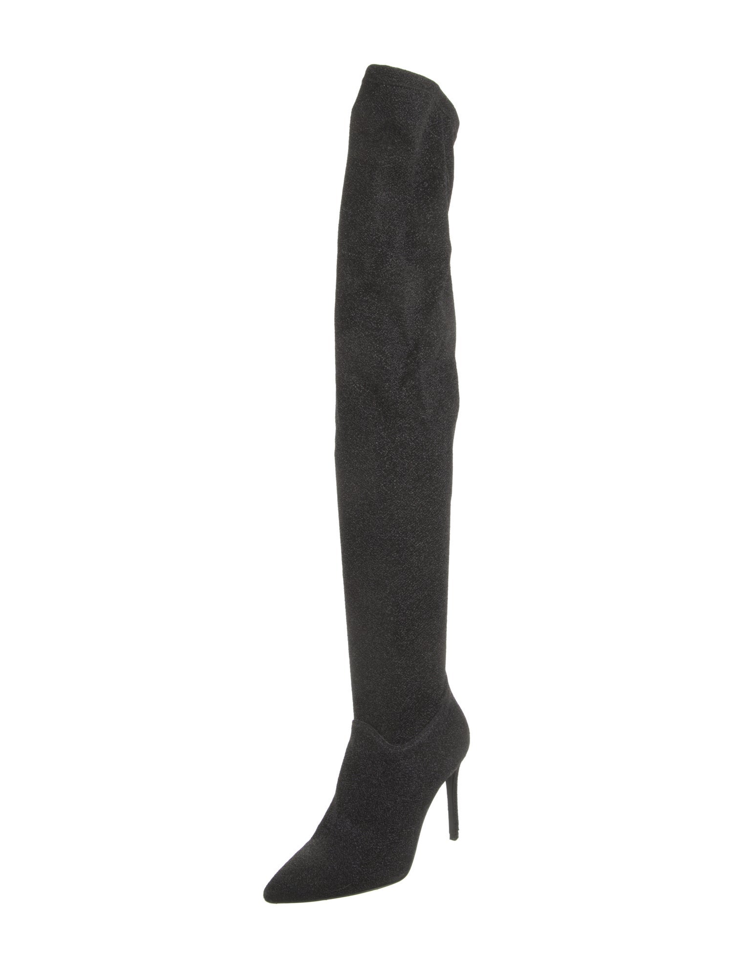 Barney's New York Suede Glitter Accents Sock Boots