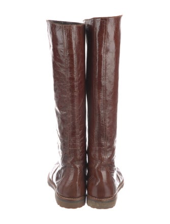 Barney's New York Patent Leather Riding Boots