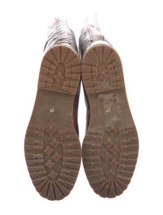 Barney's New York Patent Leather Riding Boots