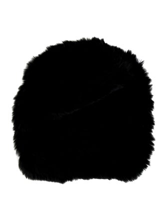 Barney's New York Rabbit Fur Beanie