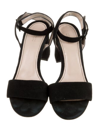 Barney's New York Suede T-Strap Sandals