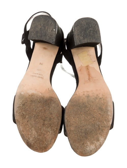 Barney's New York Suede T-Strap Sandals