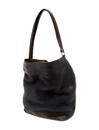 Barney's New York Leather Shoulder Bag