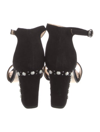 Barney's New York Suede Studded Accents Sandals