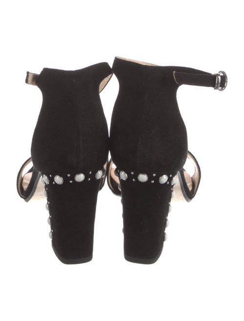 Barney's New York Suede Studded Accents Sandals