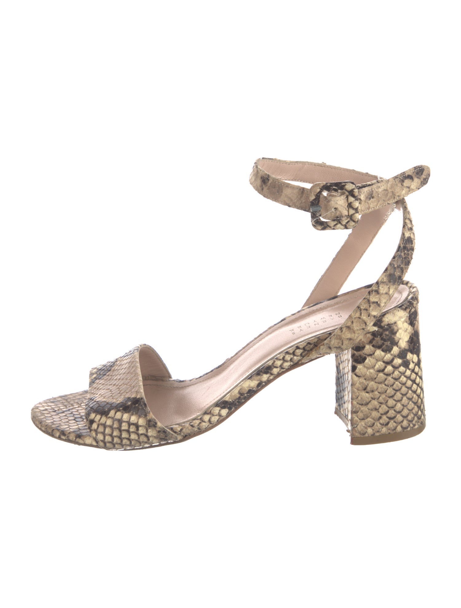 Barney's New York Leather Animal Print Sandals