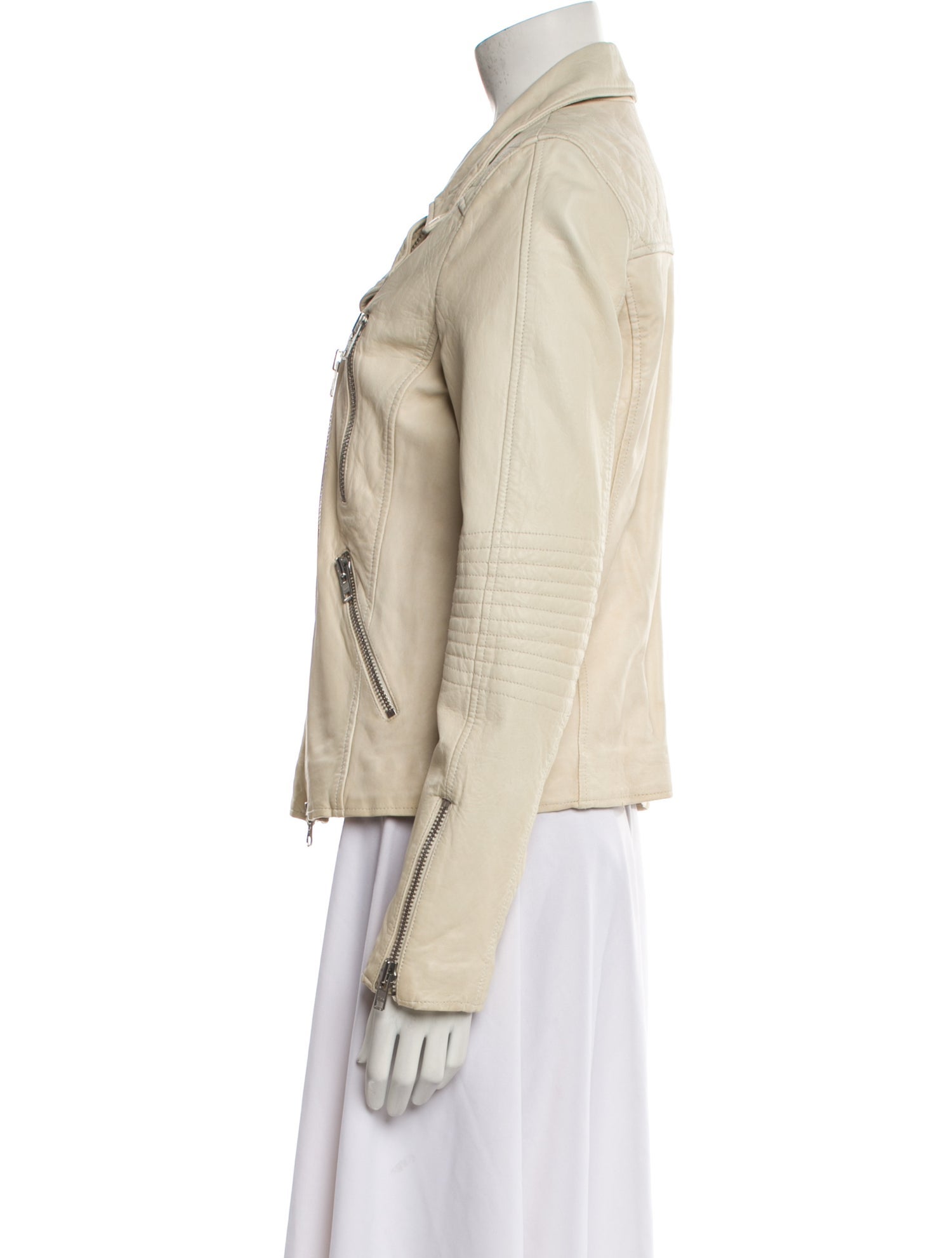 Barney's New York Leather Biker Jacket