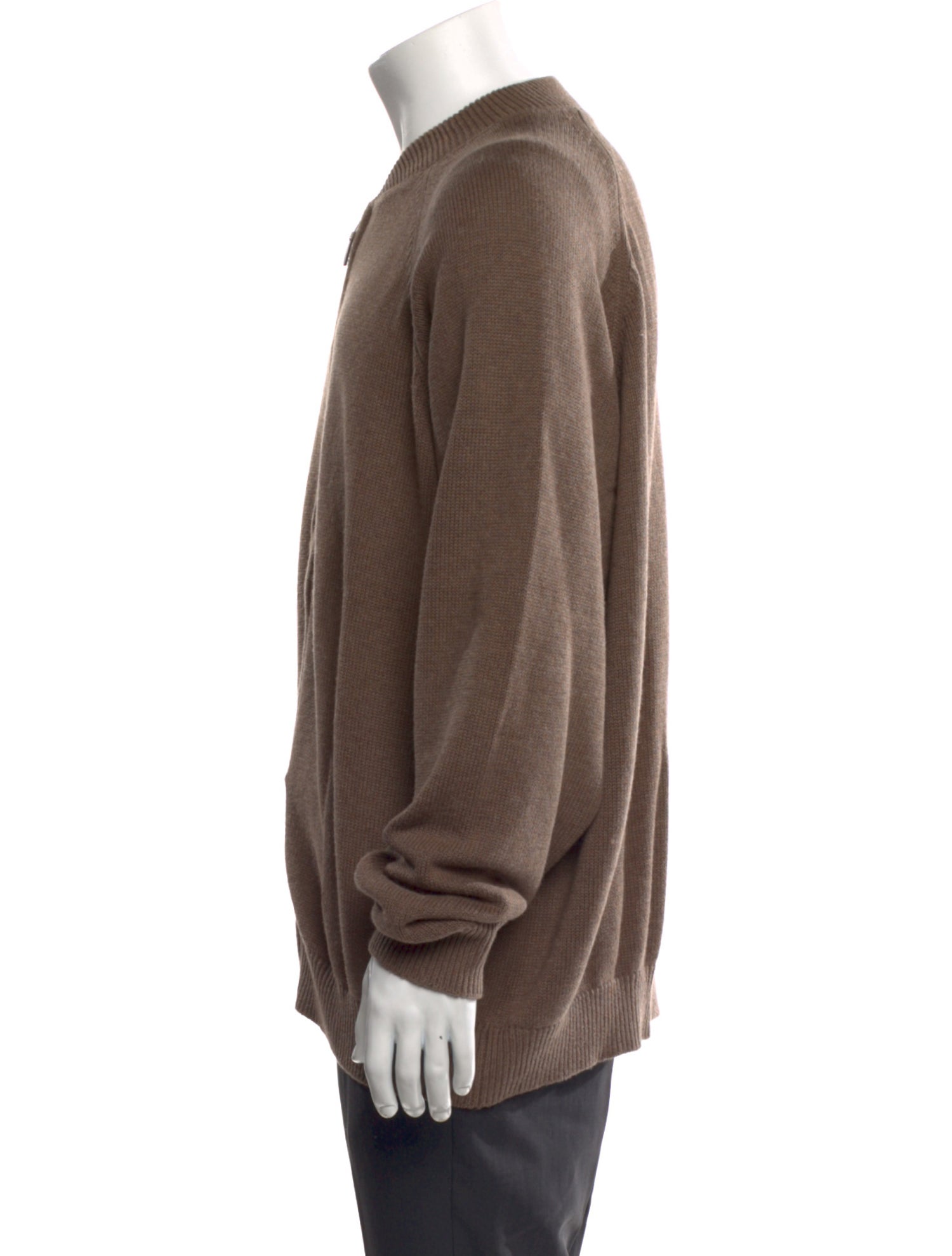 Barney's New York Mock Neck Long Sleeve Cardigan