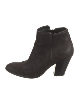 Barney's New York Suede Leather Trim Embellishment Boots