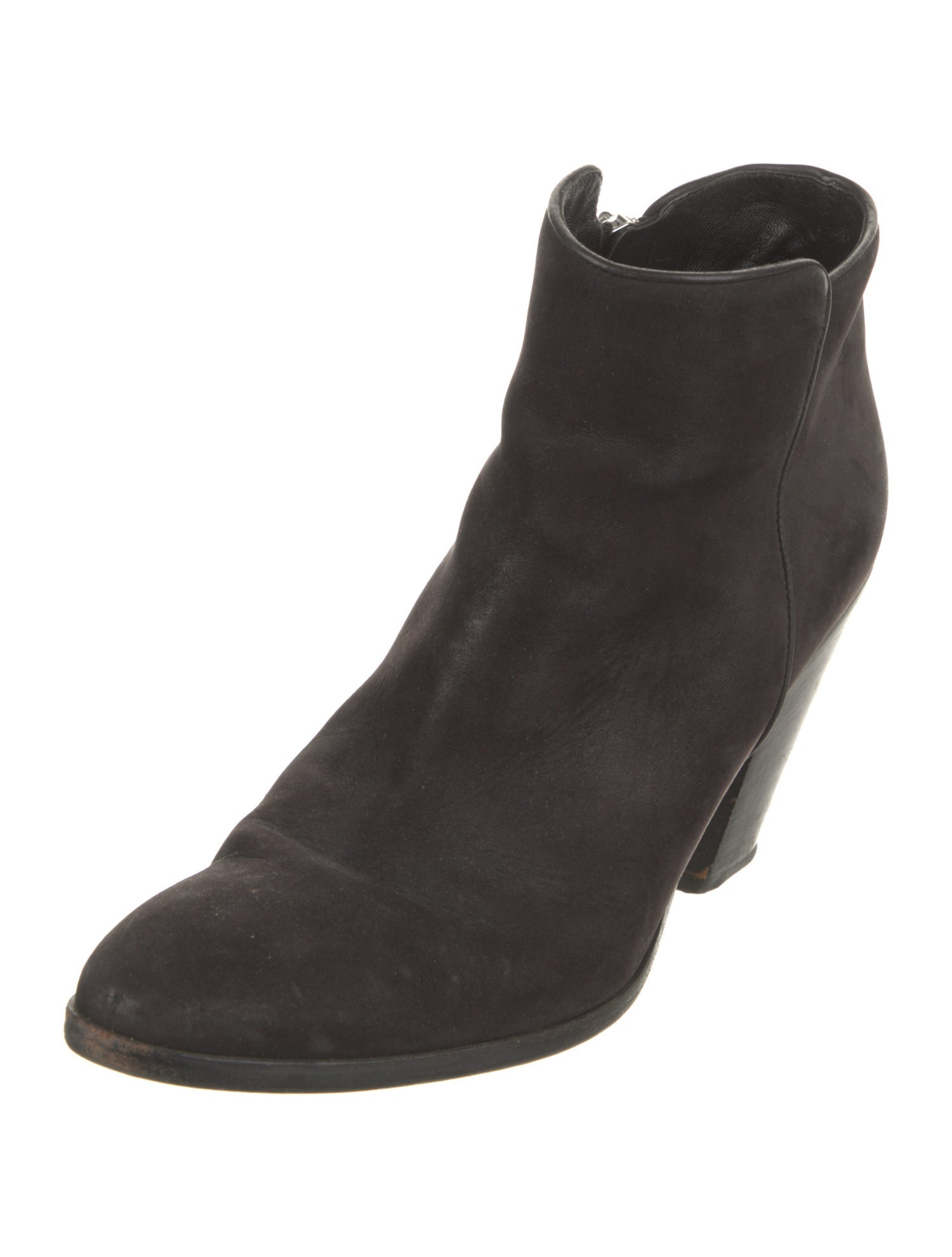 Barney's New York Suede Leather Trim Embellishment Boots