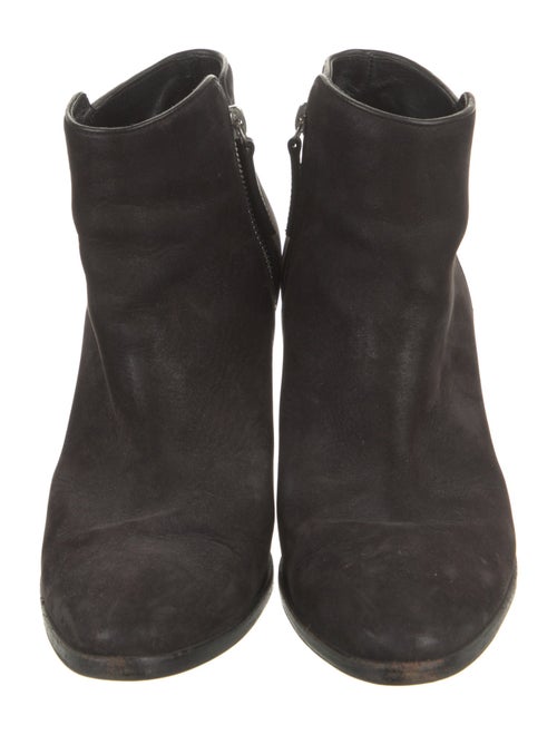 Barney's New York Suede Leather Trim Embellishment Boots