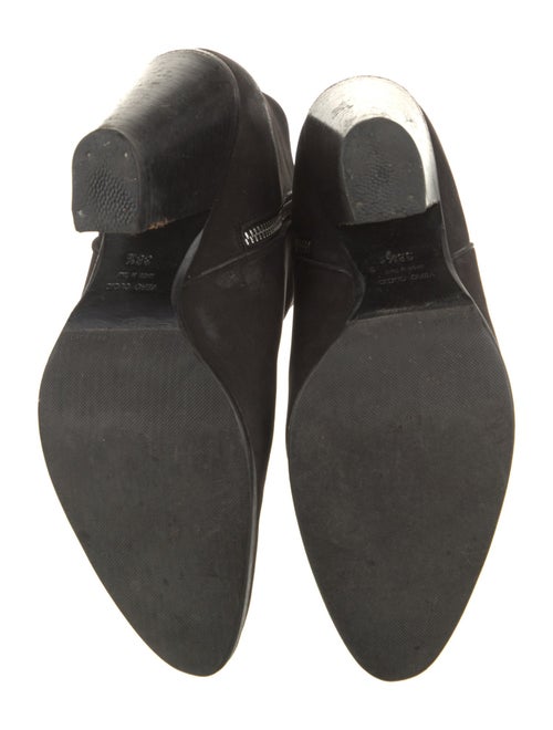 Barney's New York Suede Leather Trim Embellishment Boots