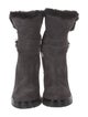 Barney's New York Suede Fur Trim Boots