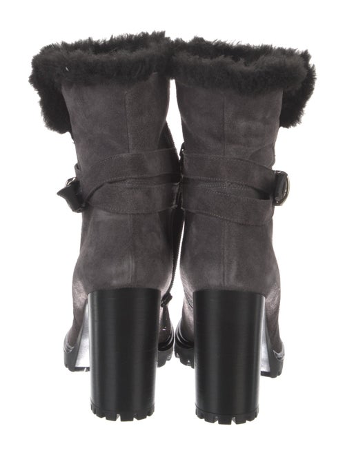 Barney's New York Suede Fur Trim Boots