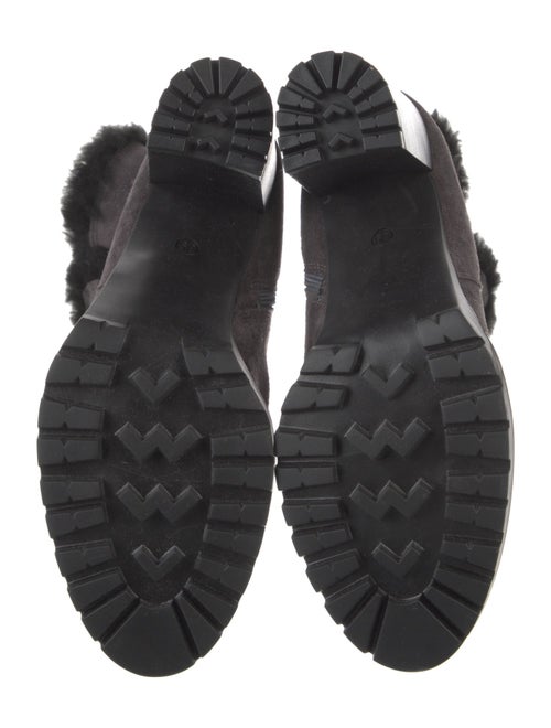 Barney's New York Suede Fur Trim Boots