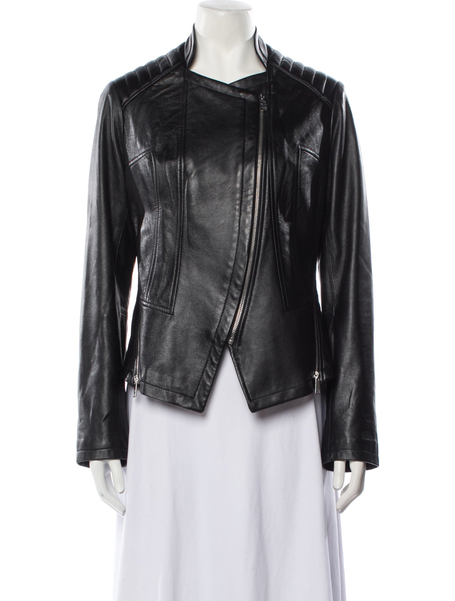 Barney's New York Leather Biker Jacket