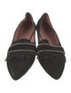 Barney's New York Suede Fringe Trim Accent Loafers
