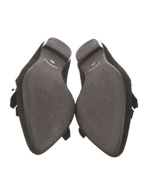 Barney's New York Suede Fringe Trim Accent Loafers