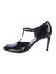 Barney's New York Patent Leather T-Strap Pumps