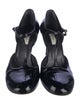 Barney's New York Patent Leather T-Strap Pumps
