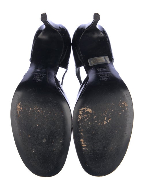 Barney's New York Patent Leather T-Strap Pumps