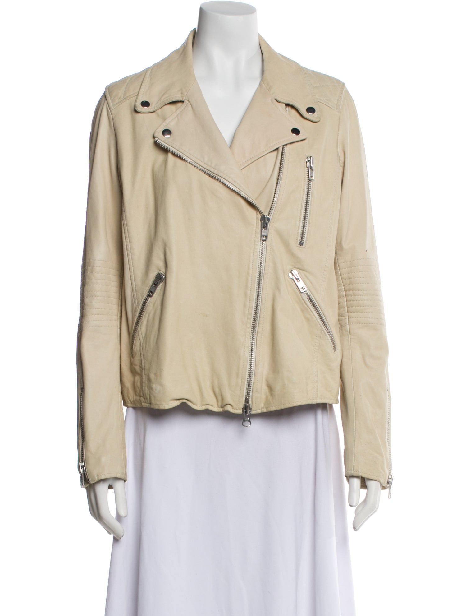 Barney's New York Leather Biker Jacket