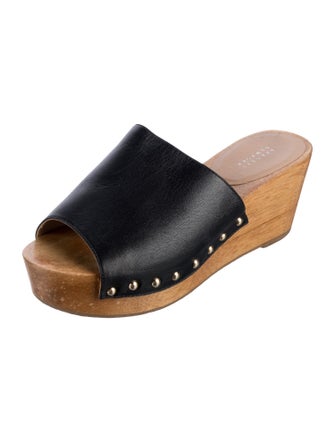 Barney's New York Leather Slides