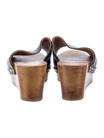 Barney's New York Leather Slides