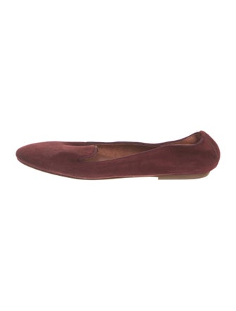Barney's New York Suede Grosgrain Trim Flats