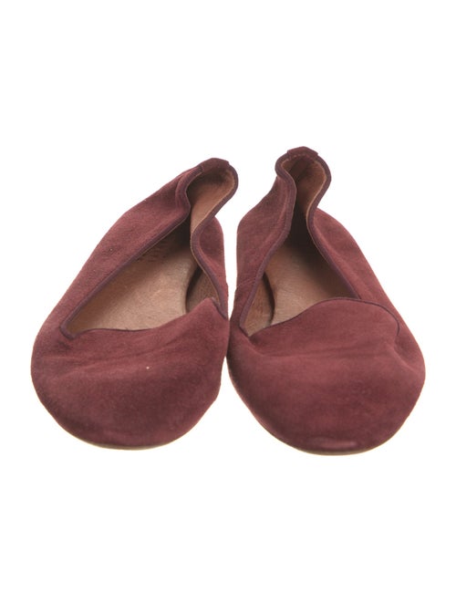 Barney's New York Suede Grosgrain Trim Flats