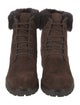Barney's New York Suede Combat Boots