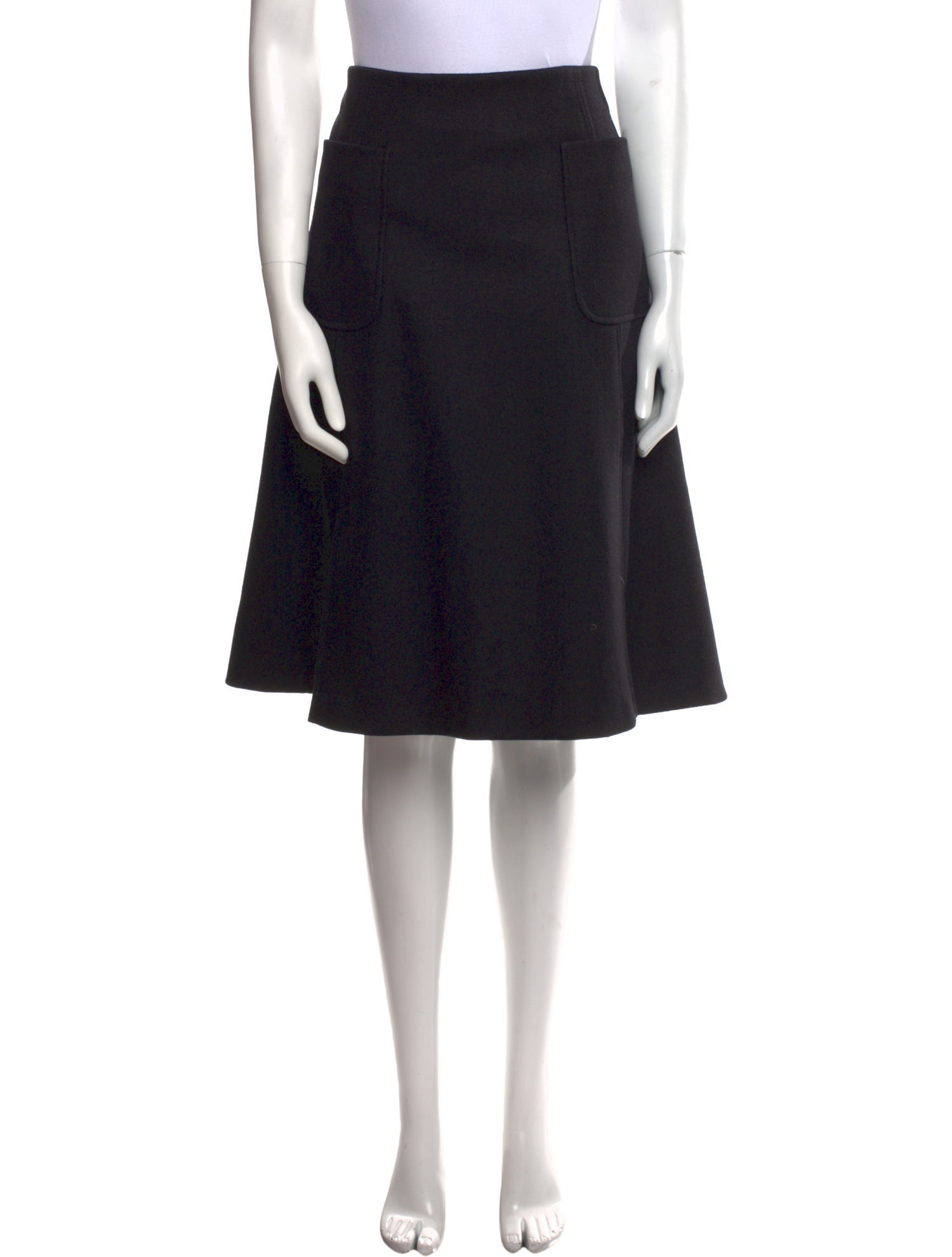 Jil Sander Silk Midi Length Skirt - Purple Skirts, Clothing