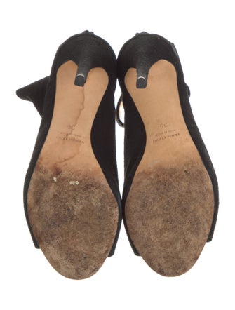 Barney's New York Suede T-Strap Pumps