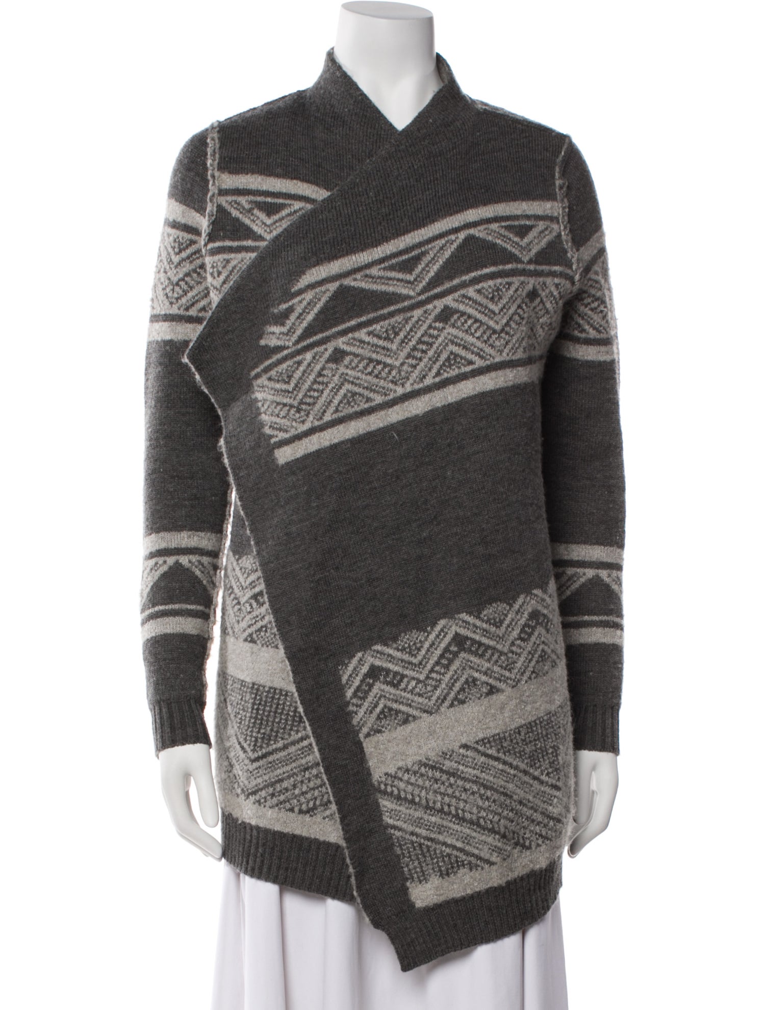 Barney's New York Wool Printed Sweater