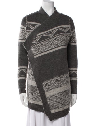 Barney's New York Wool Printed Sweater