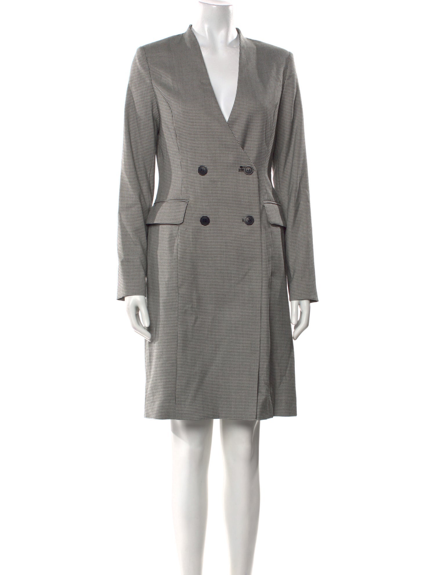 Barney's New York Plaid Print Knee-Length Dress