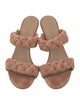 Barney's New York Suede Braided Accents Slides