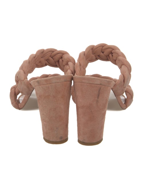 Barney's New York Suede Braided Accents Slides