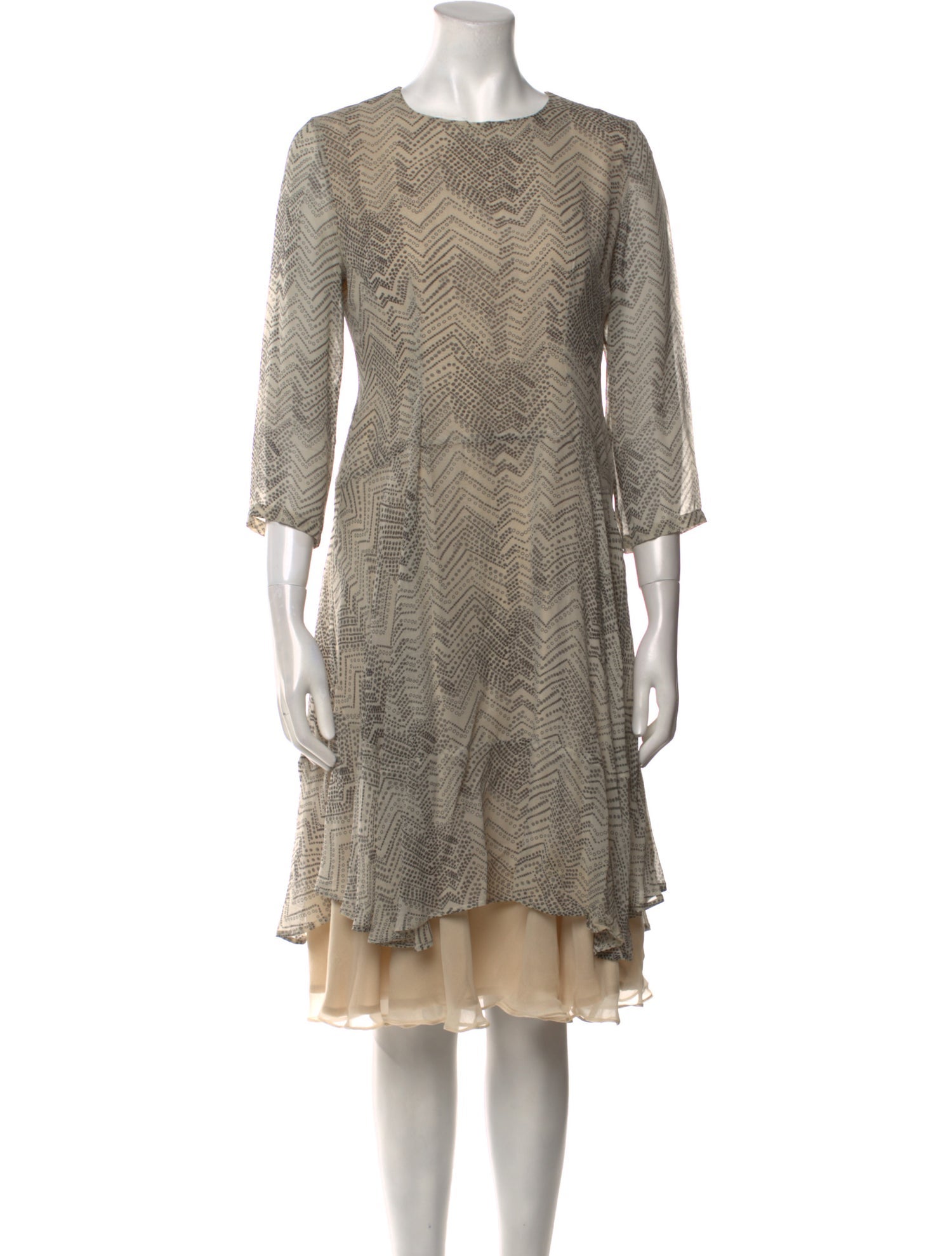 Barney's New York Crew Neck Knee-Length Dress