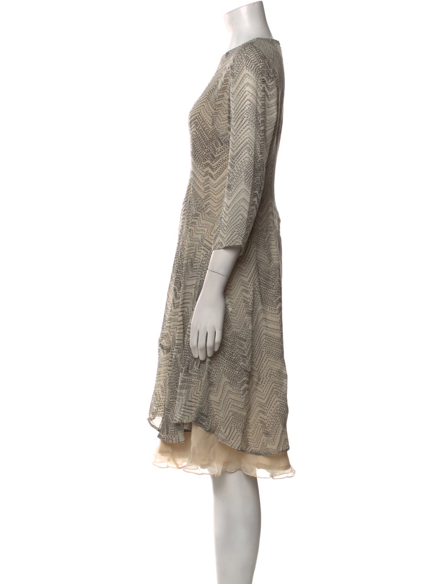 Barney's New York Crew Neck Knee-Length Dress