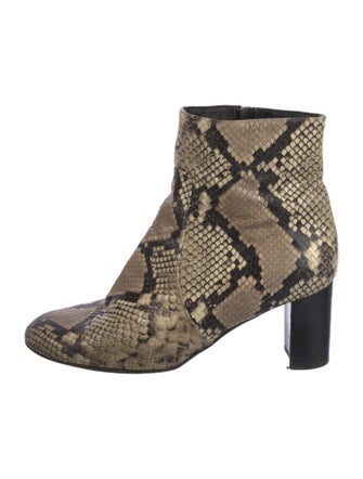 Barney's New York Snakeskin Animal Print Boots