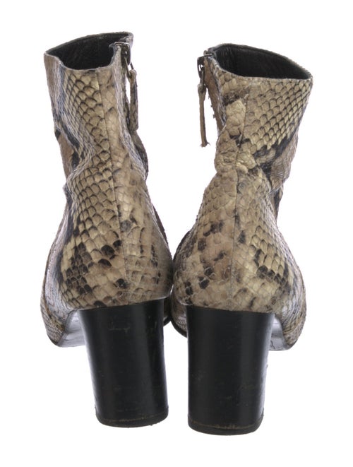 Barney's New York Snakeskin Animal Print Boots