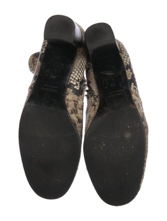 Barney's New York Snakeskin Animal Print Boots