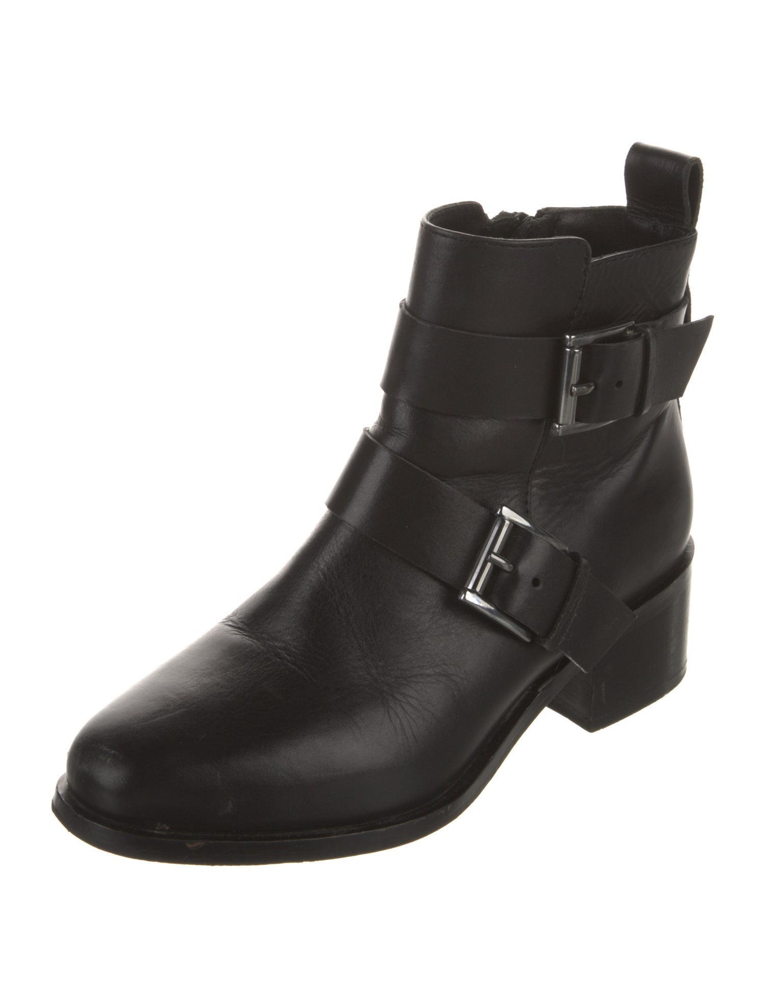 Barney's New York Leather Moto Boots