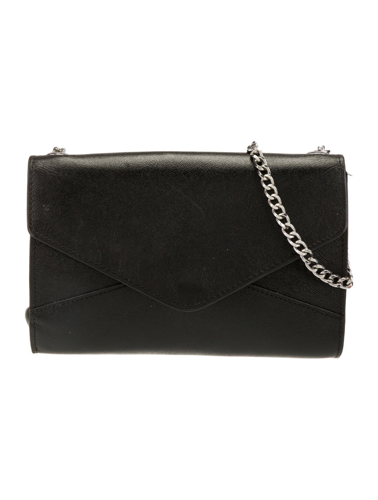 Barney's New York Saffiano Leather Evening Bag