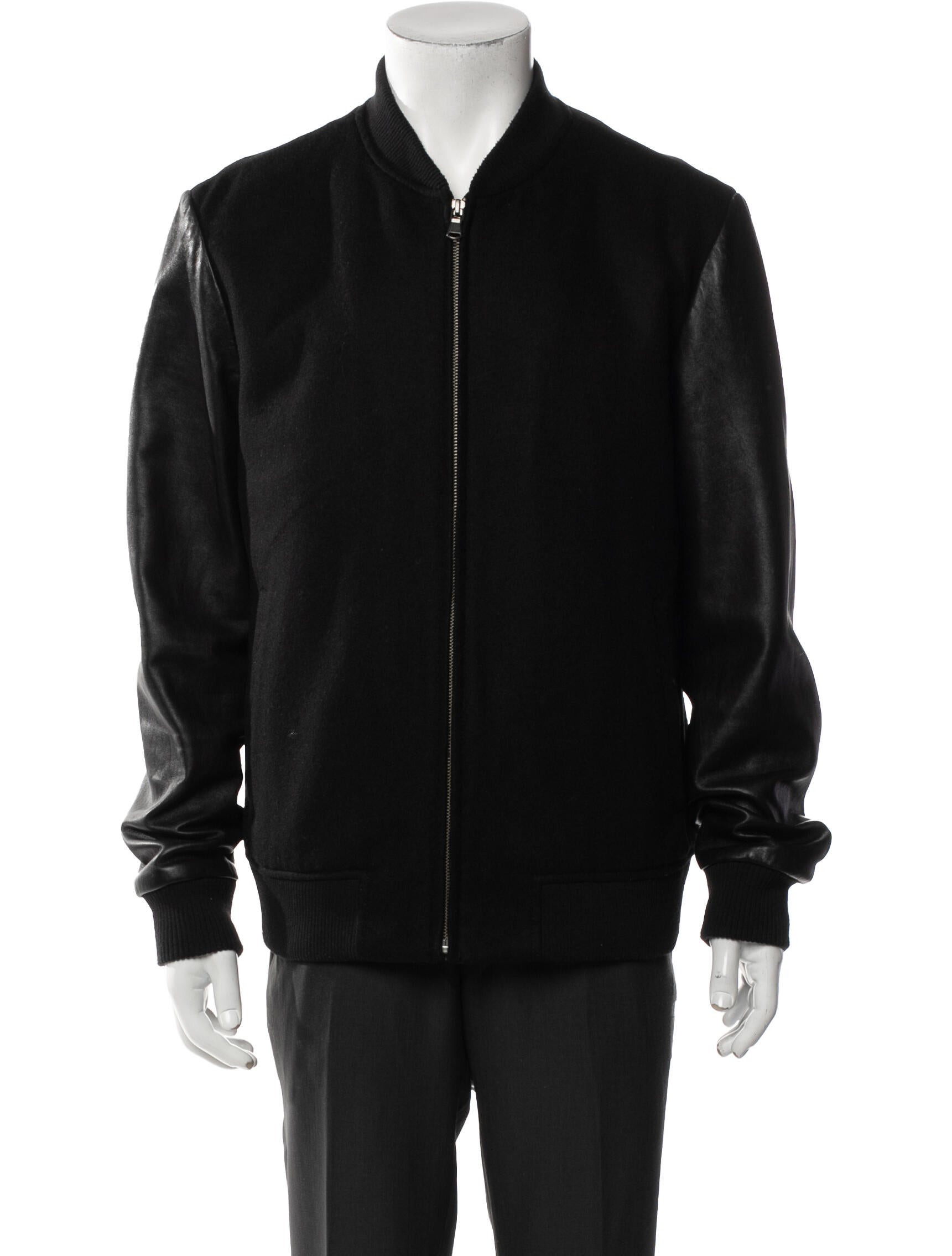 Barney's New York Leather Bomber Jacket
